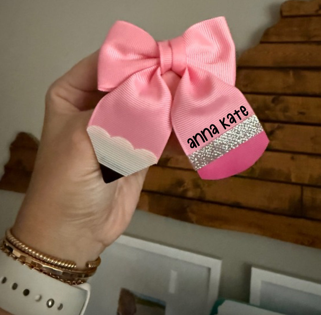 Back to School Hair Bow