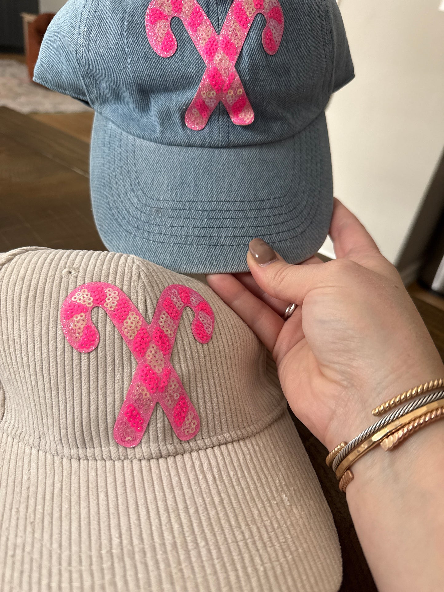 Candy Cane Patch Hat