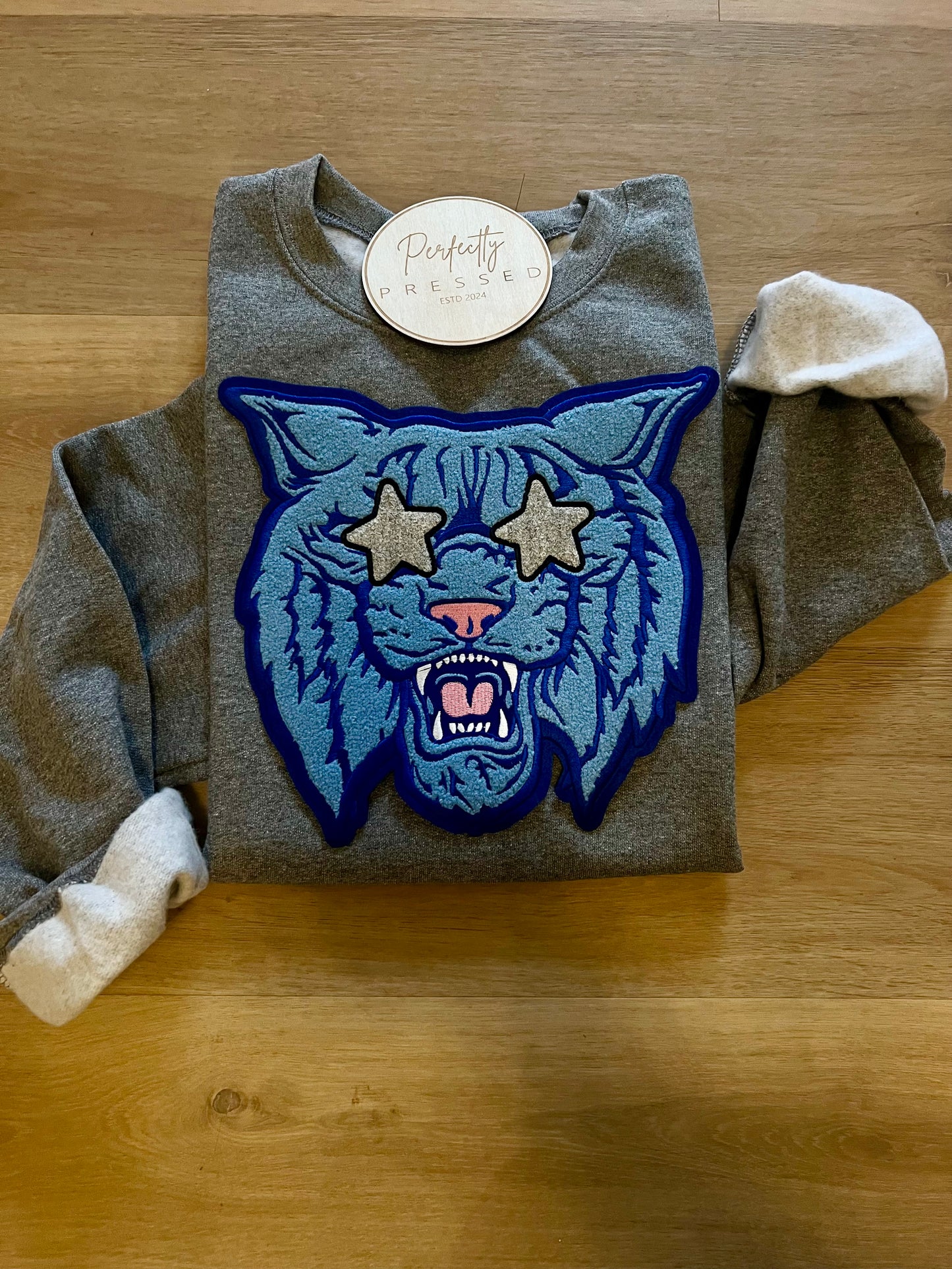 Blue Star Eyes Wildcat Patch