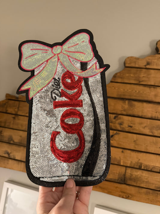 Diet Cola Sequin Patch