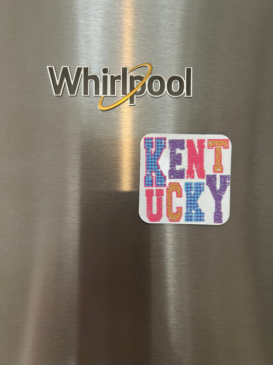 Patchwork Kentucky Magnet