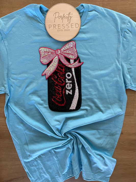 Coke Zero sequin patch