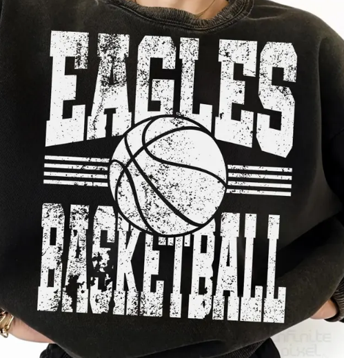 Eagles Basketball - Distressed Image