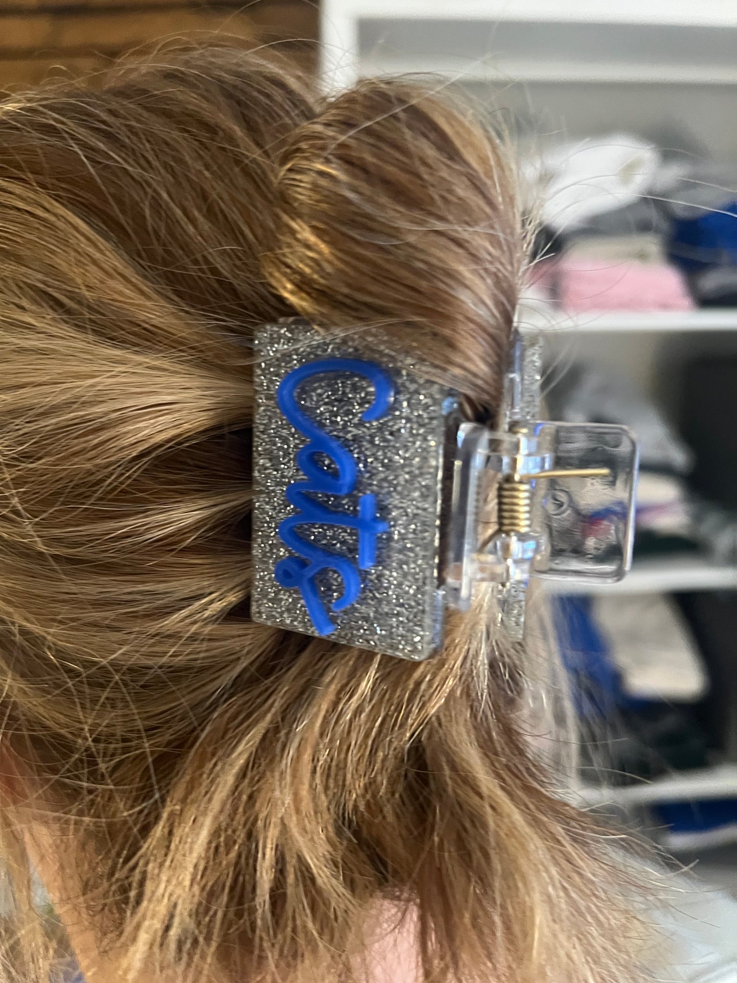 Cats Glitter claw clip