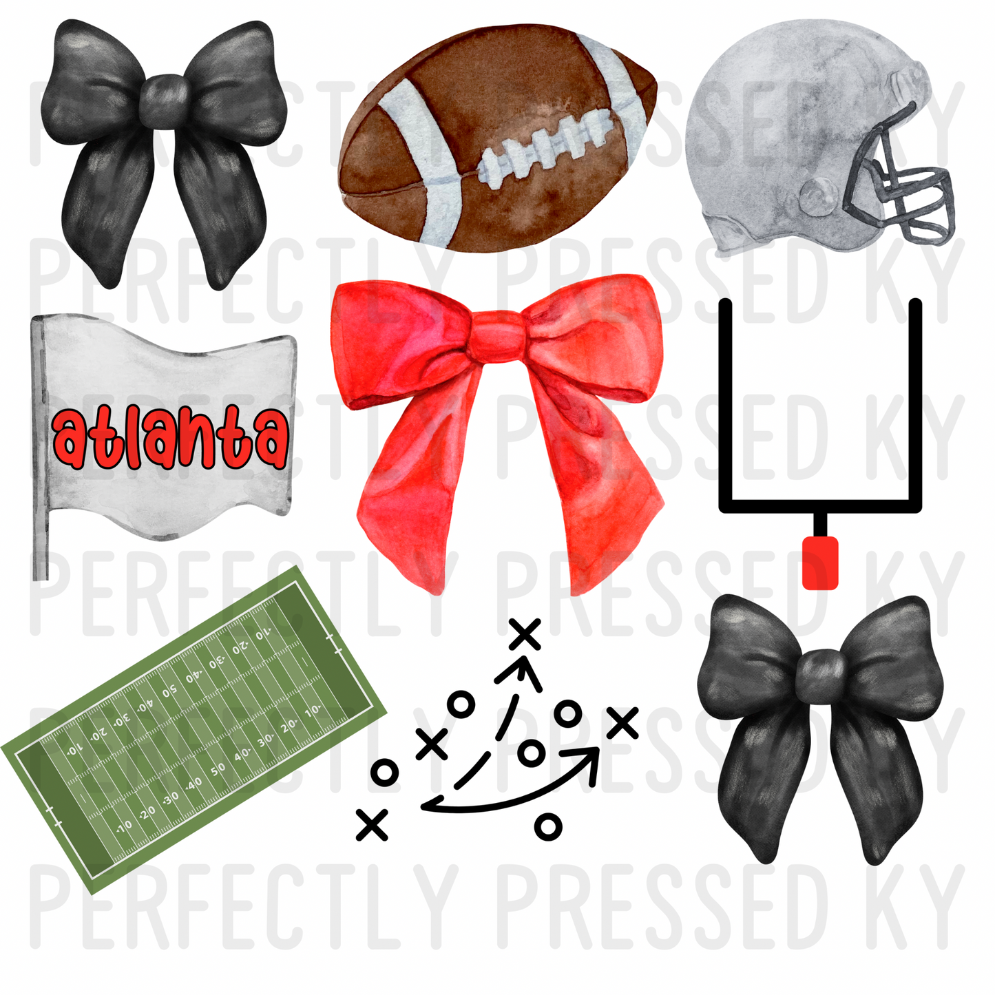 Atlanta Football Coquette PNG