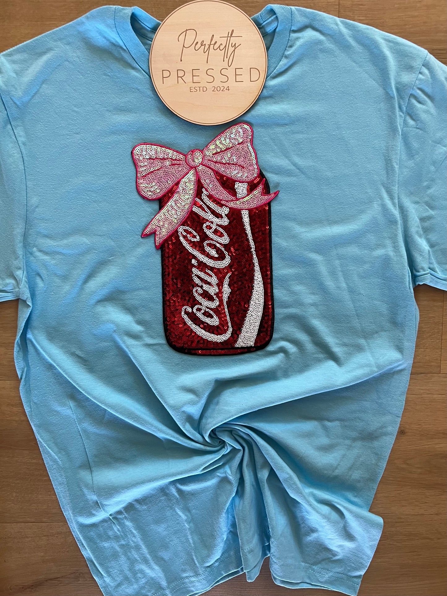 Cola sequin patch