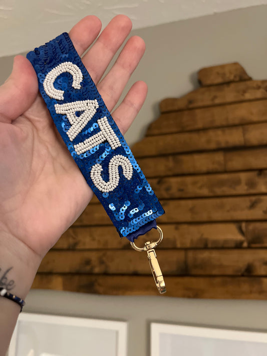 Cats Sequin Keychain