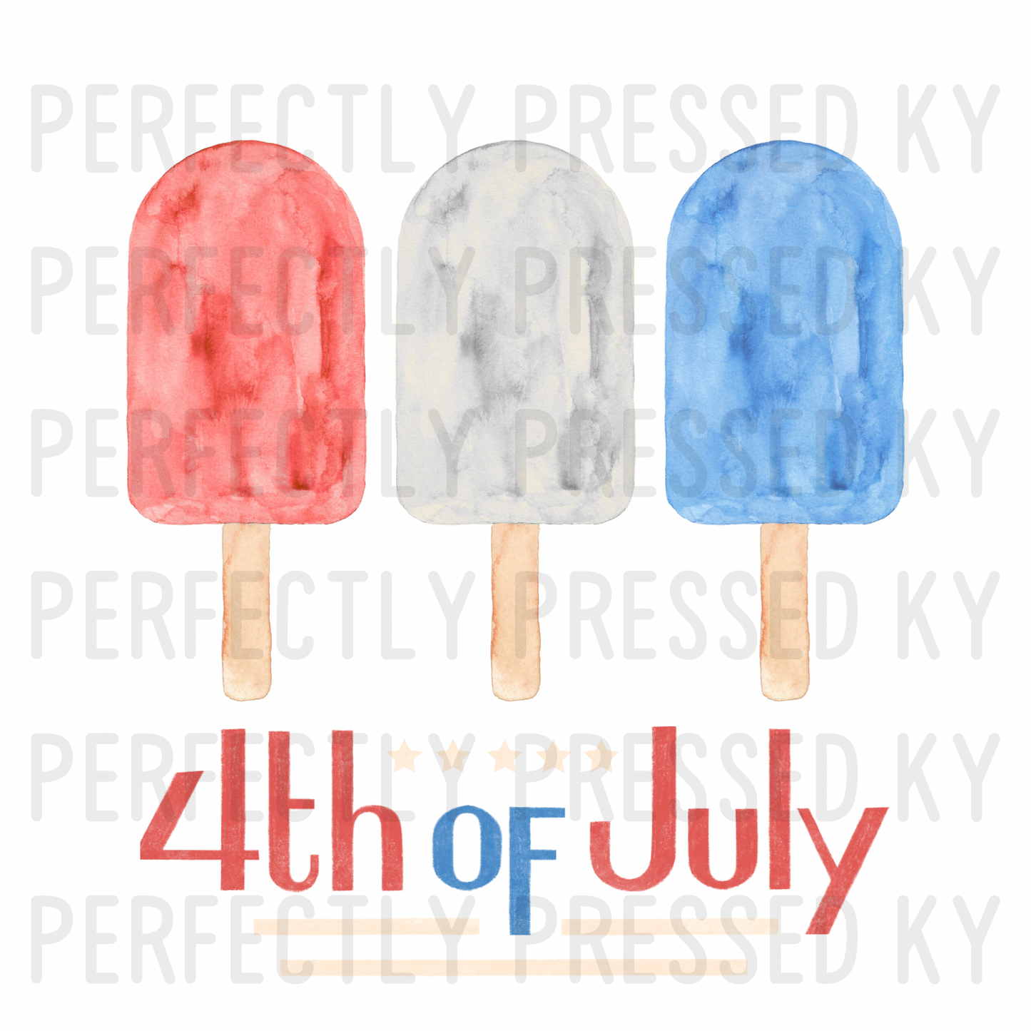 4th of July Popsicles Pocket Design and Back PNG