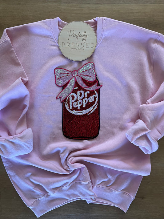 Dr Pepper sequin patch