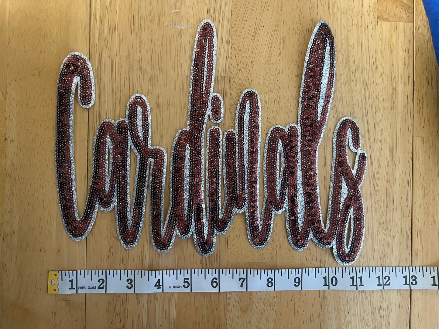 Cardinals Red Sequin Patch