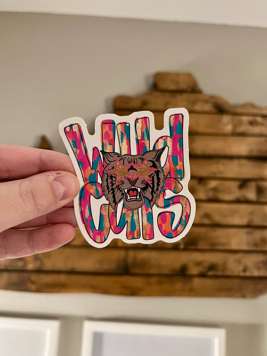 Pink Out Wildcats Sticker