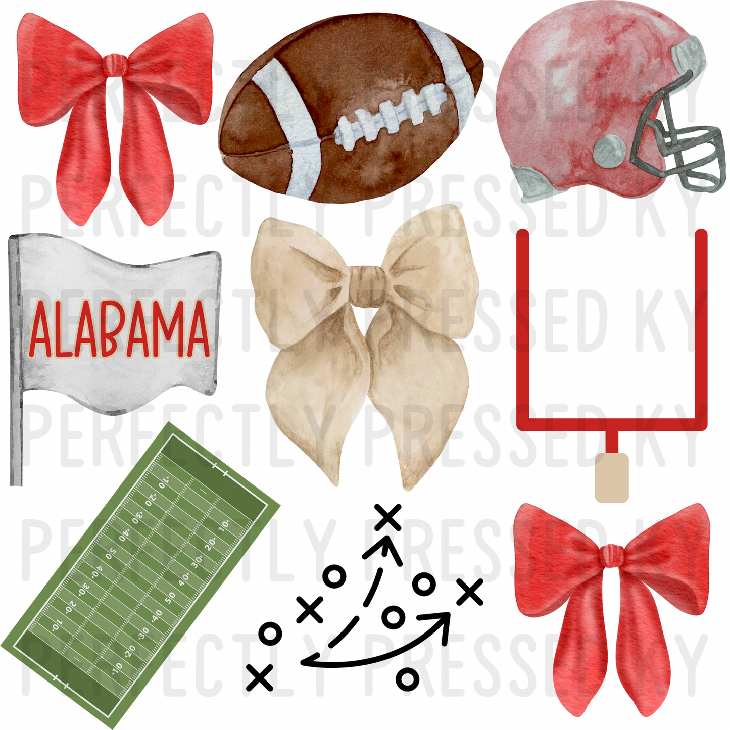Alabama Football Coquette PNG