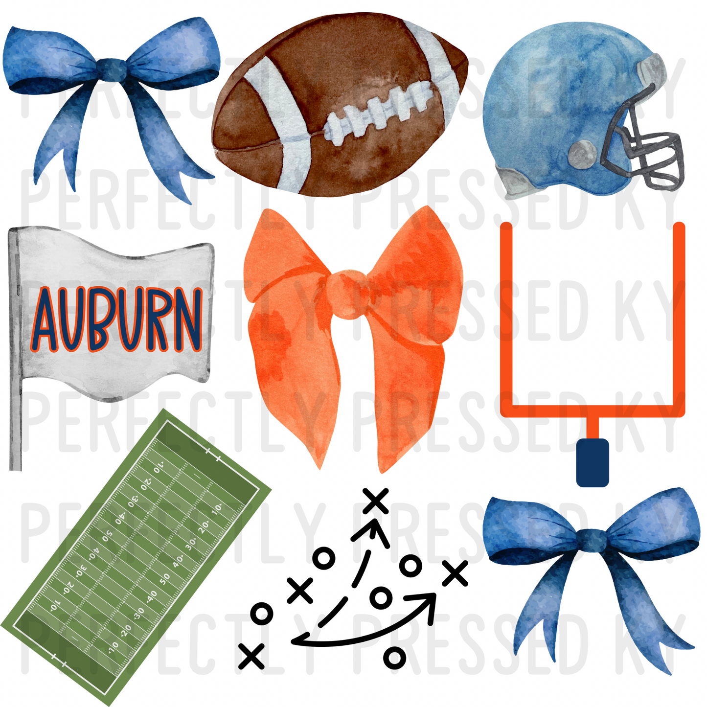 Auburn Football Coquette PNG