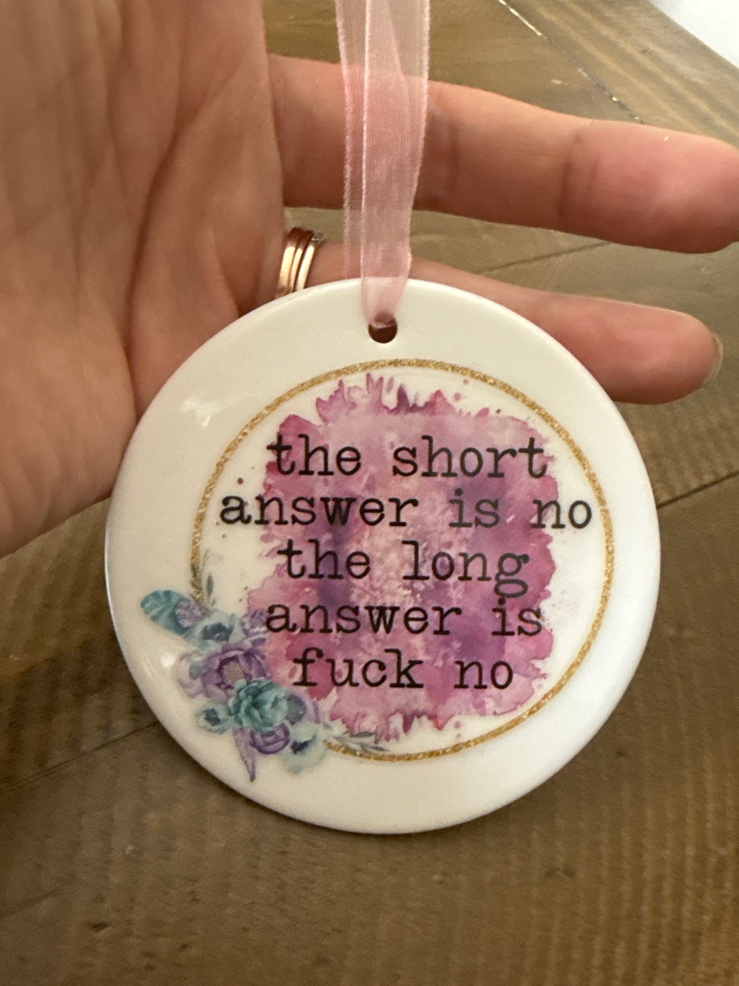 Short Answer Ornament