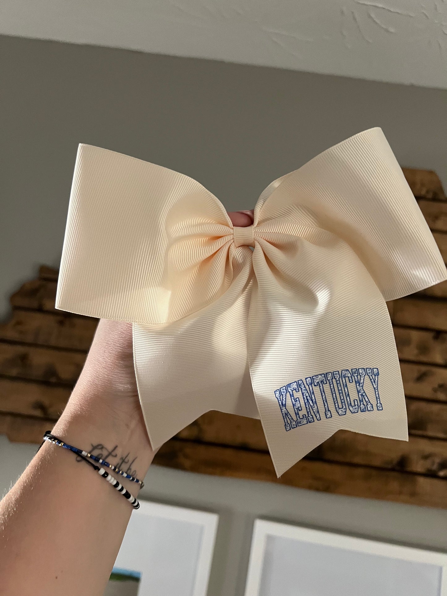 Floral Kentucky Hair Bow