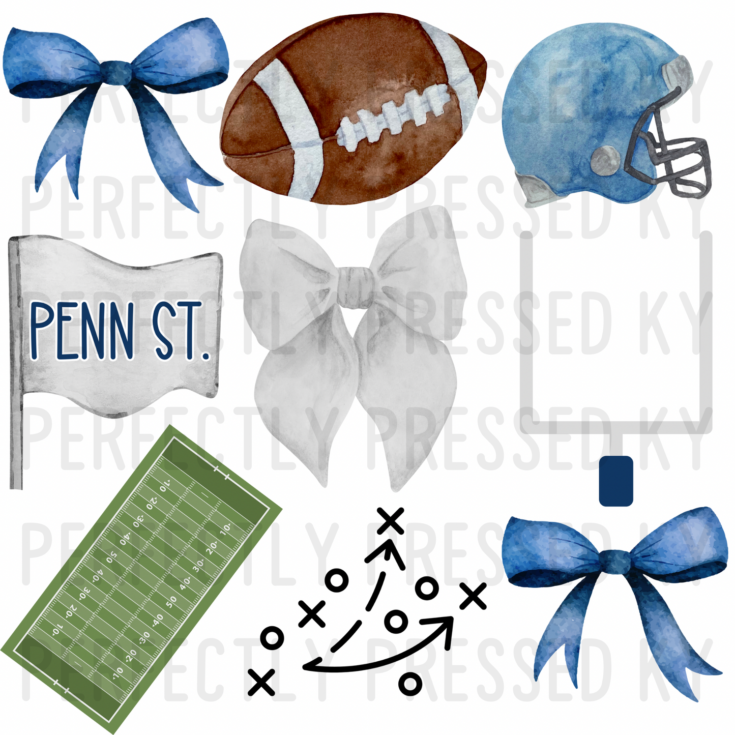 Penn St. Football Coquette PNG