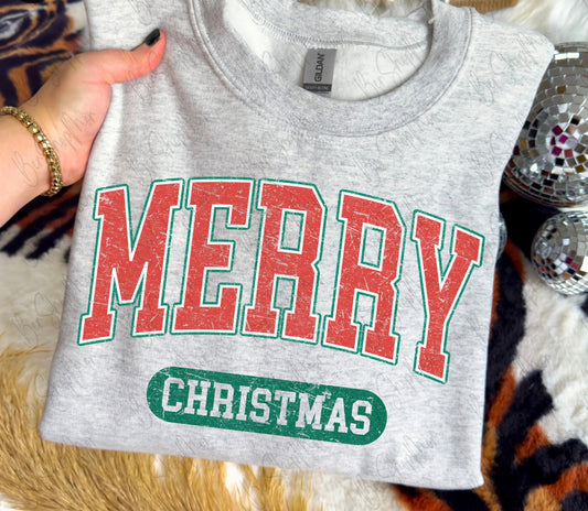 Merry Varsity Print