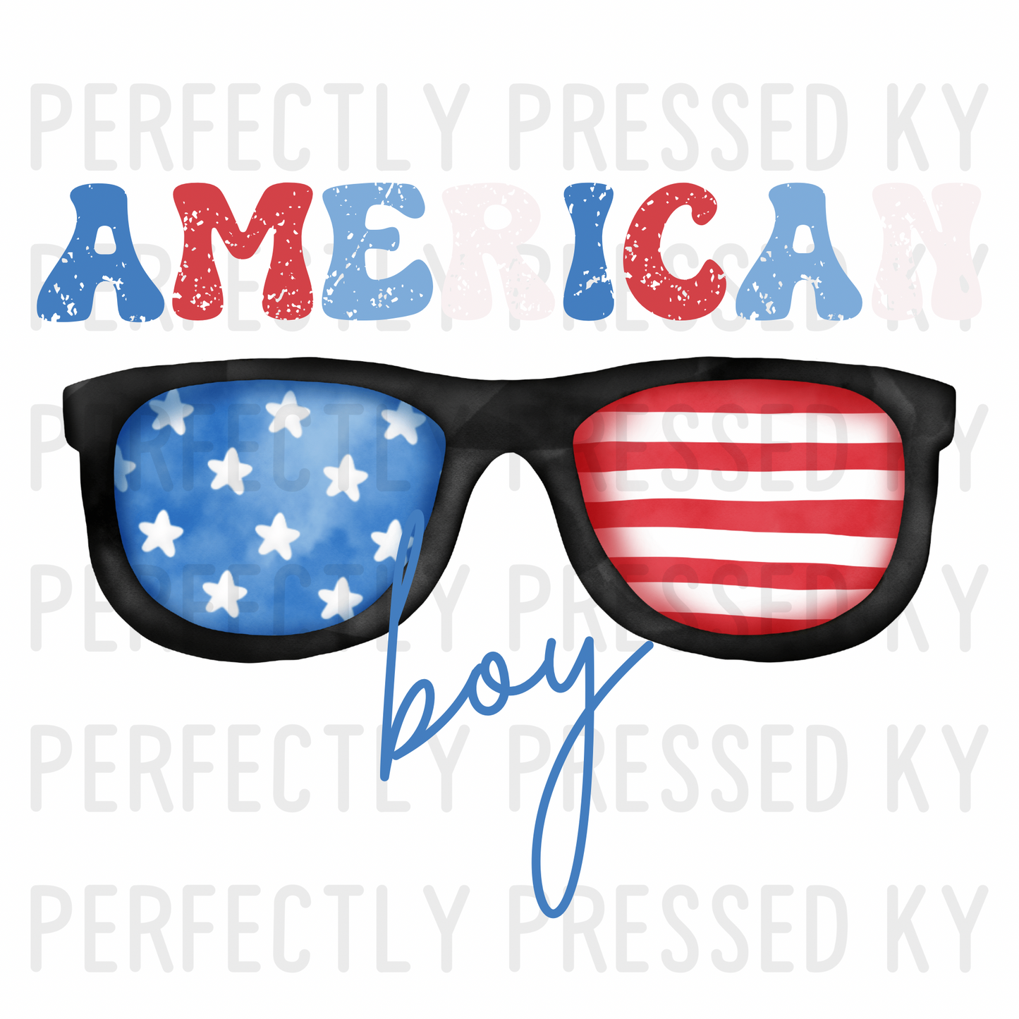 American Boy 4th of July PNG