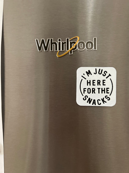 Here For the Snacks Magnet