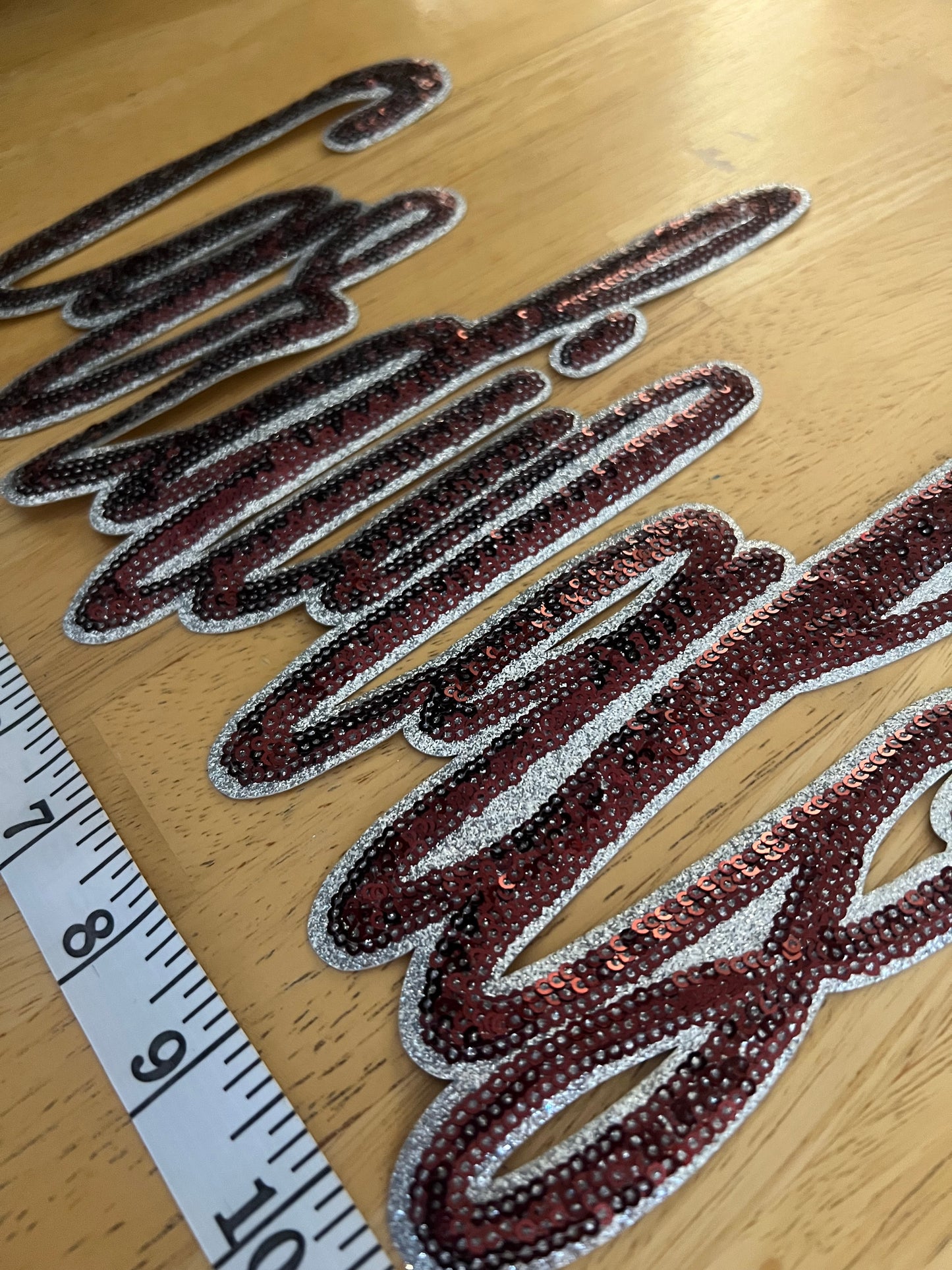 Cardinals Red Sequin Patch