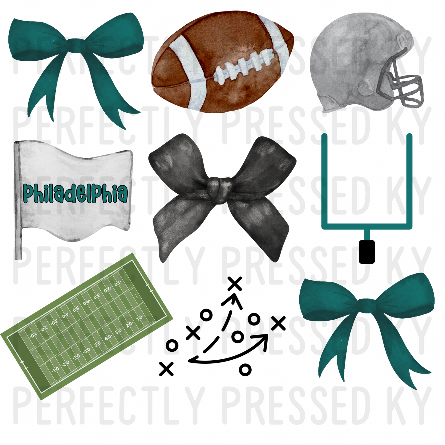 Philadelphia Football Coquette PNG