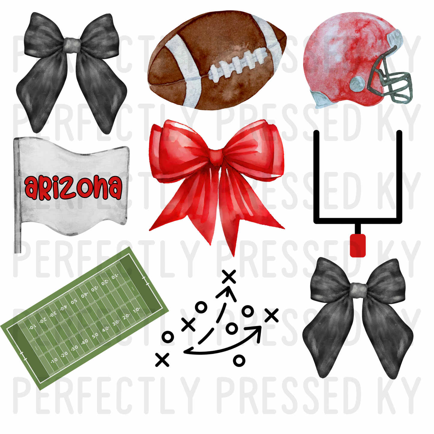 Arizona Football Coquette PNG