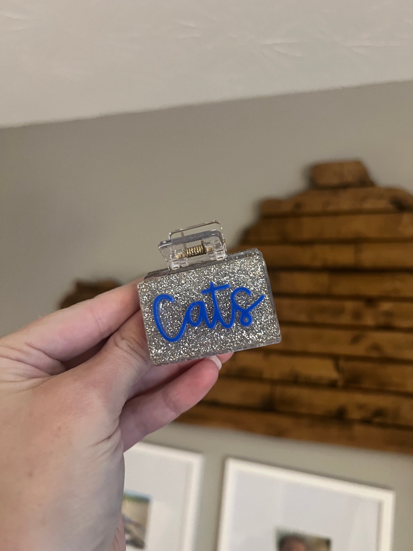 Cats Glitter claw clip