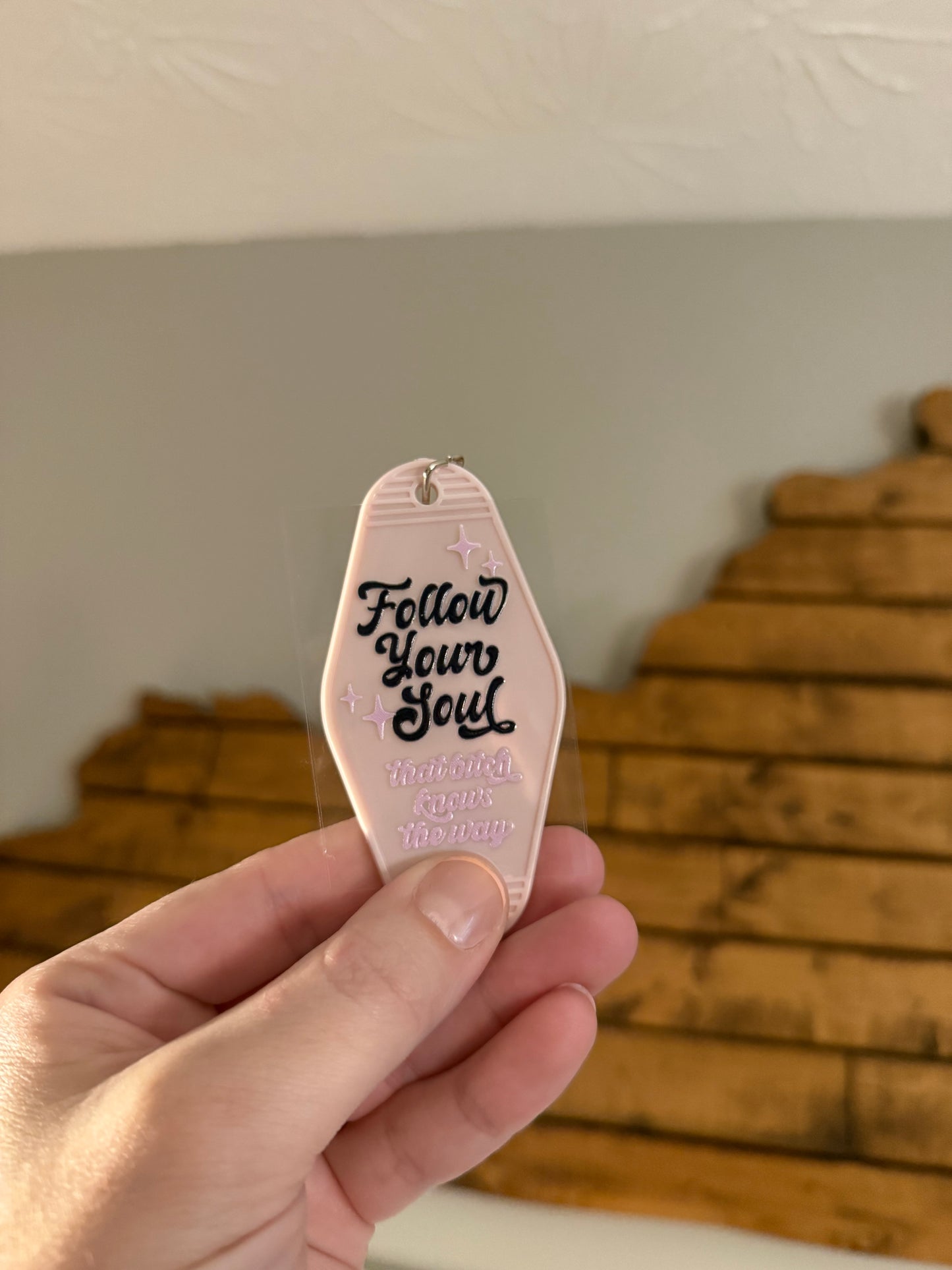 Follow your Heart Motel Keychain - assorted color