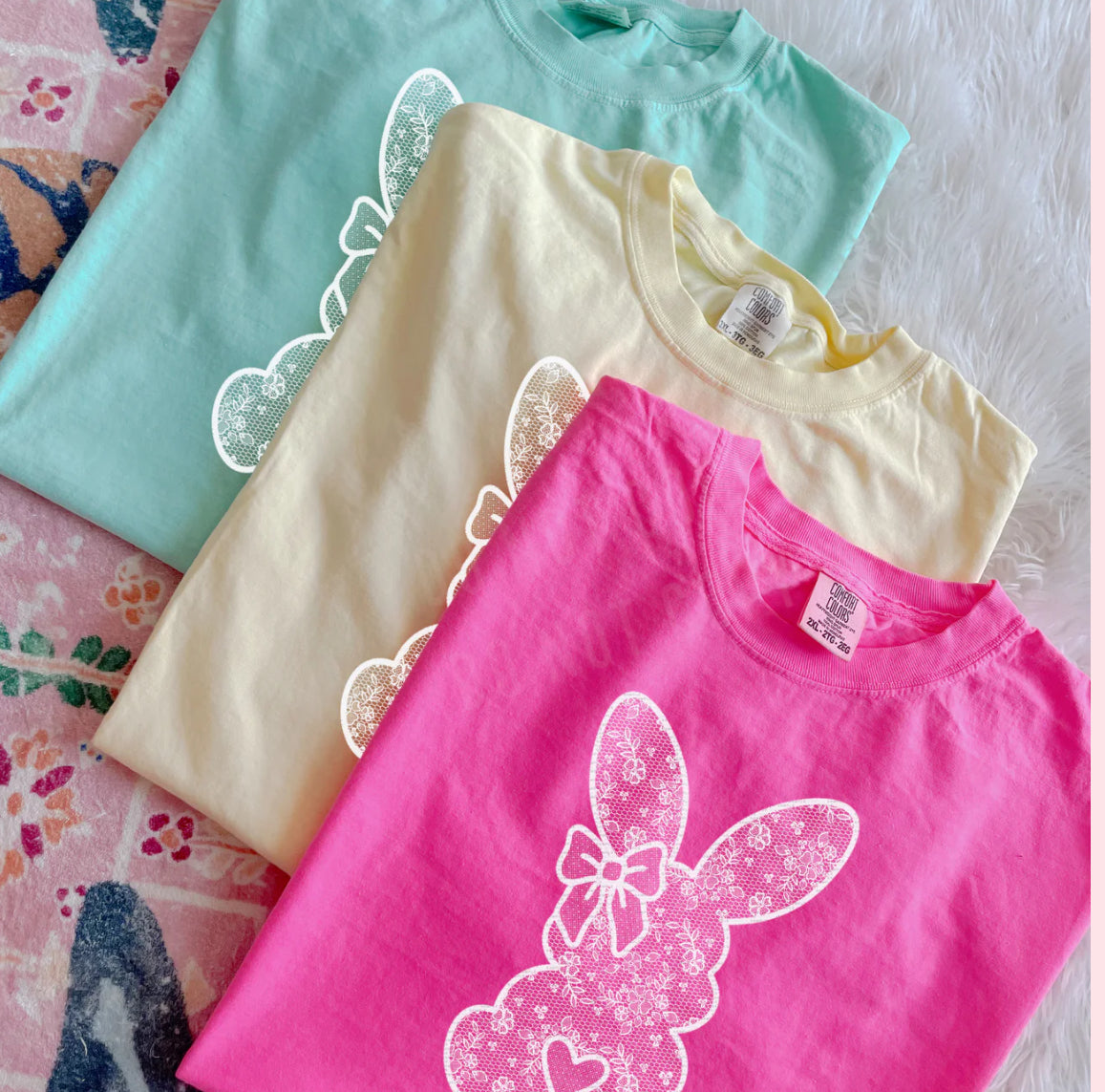 Faux Lace Bunny Love