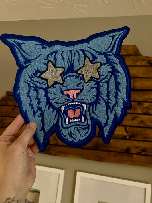 Blue Star Eyes Wildcat Patch