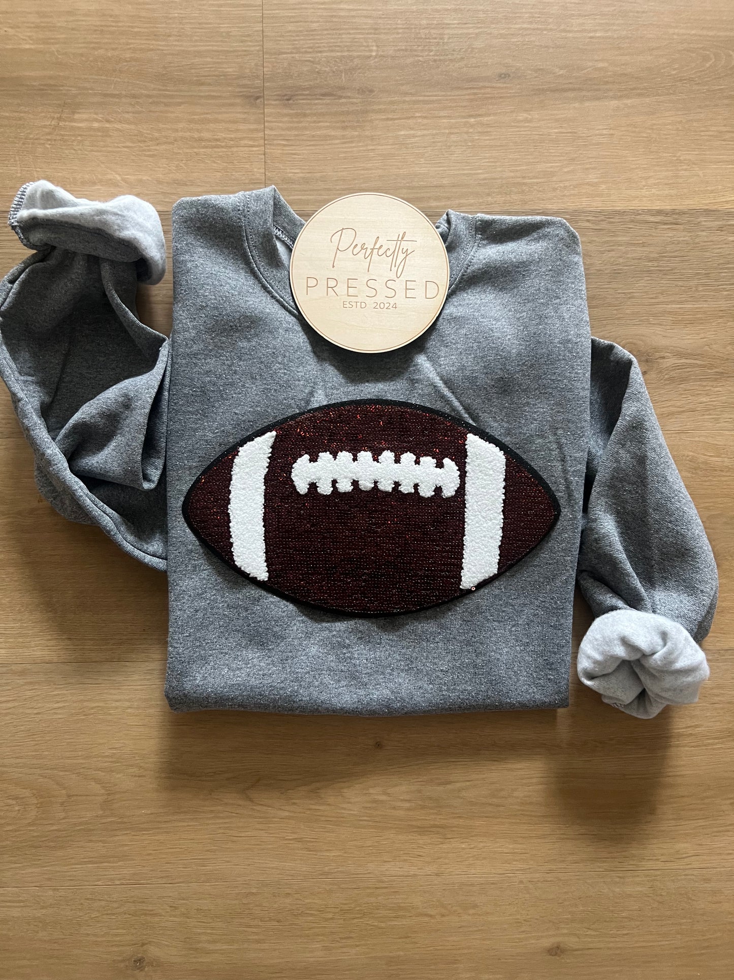 Sports Sequin Patch Sweatshirt