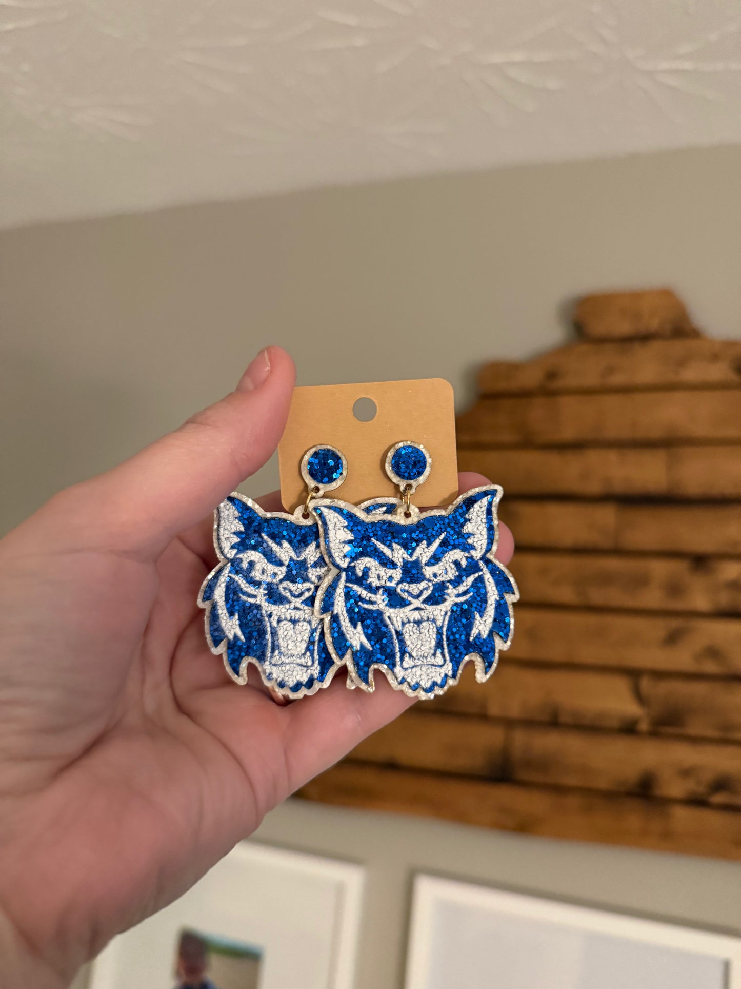 Wildcat Glitter Earrings