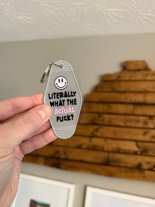 Literally… What the Actual Motel Keychain
