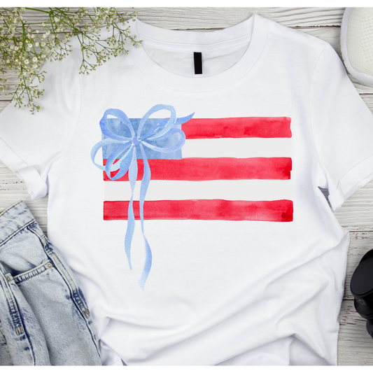 Watercolor American Flag