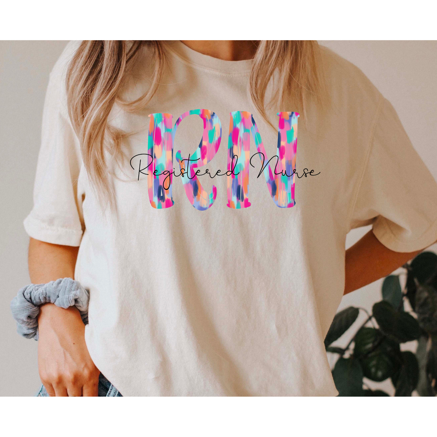 Painted RN Registered Nurse