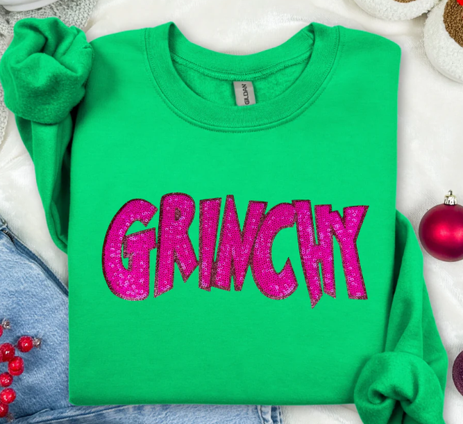 Grinchy Sequin Patch