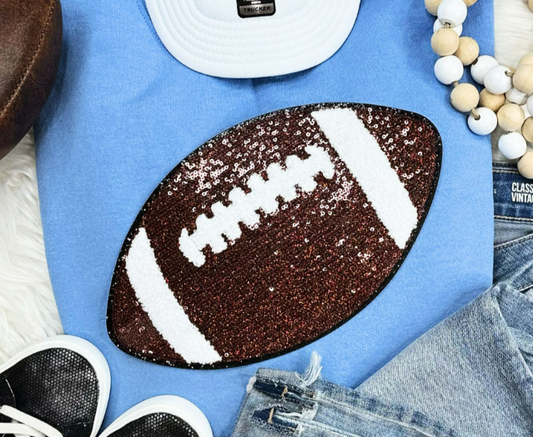 Football Sequin Patch