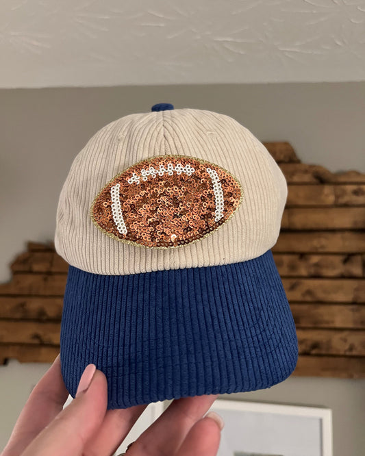 Sequin Football Hat