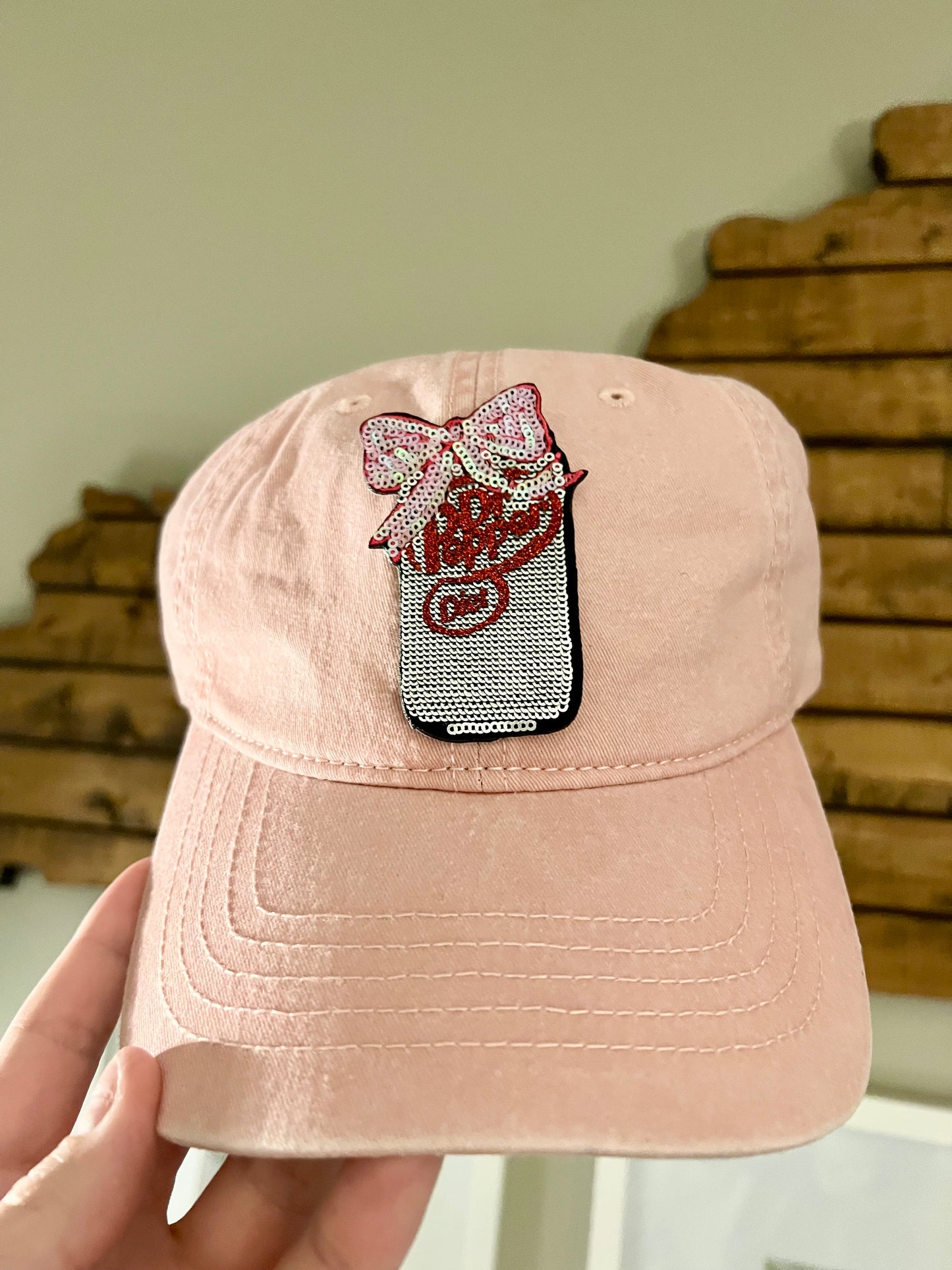 Sequin Cola Patch Ballcap Hat