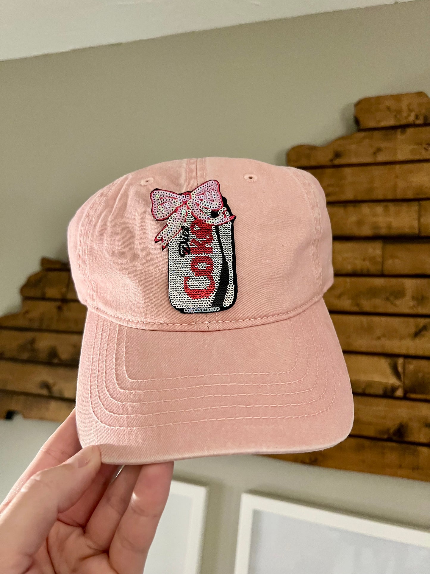 Sequin Cola Patch Ballcap Hat