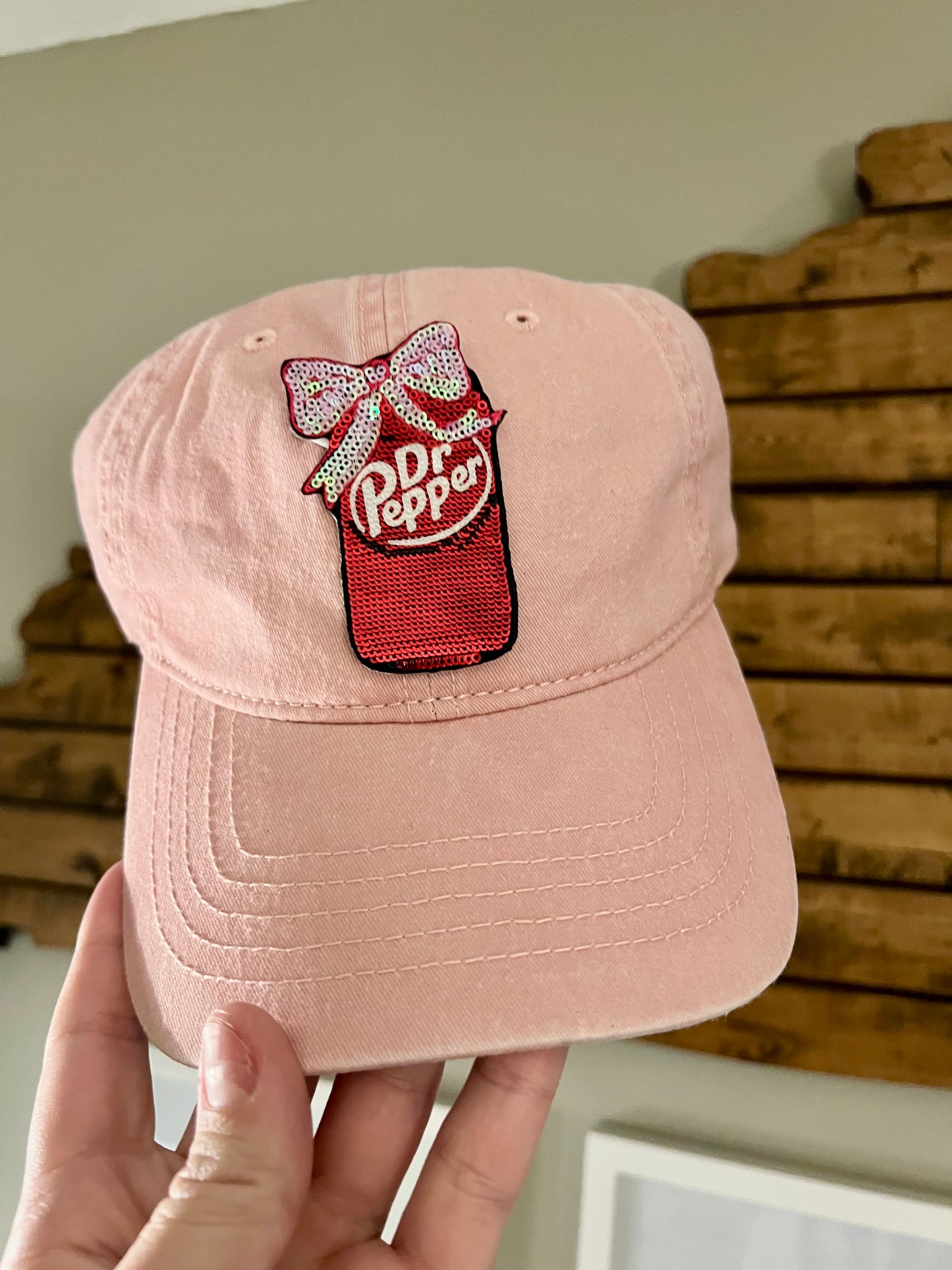 Sequin Cola Patch Ballcap Hat
