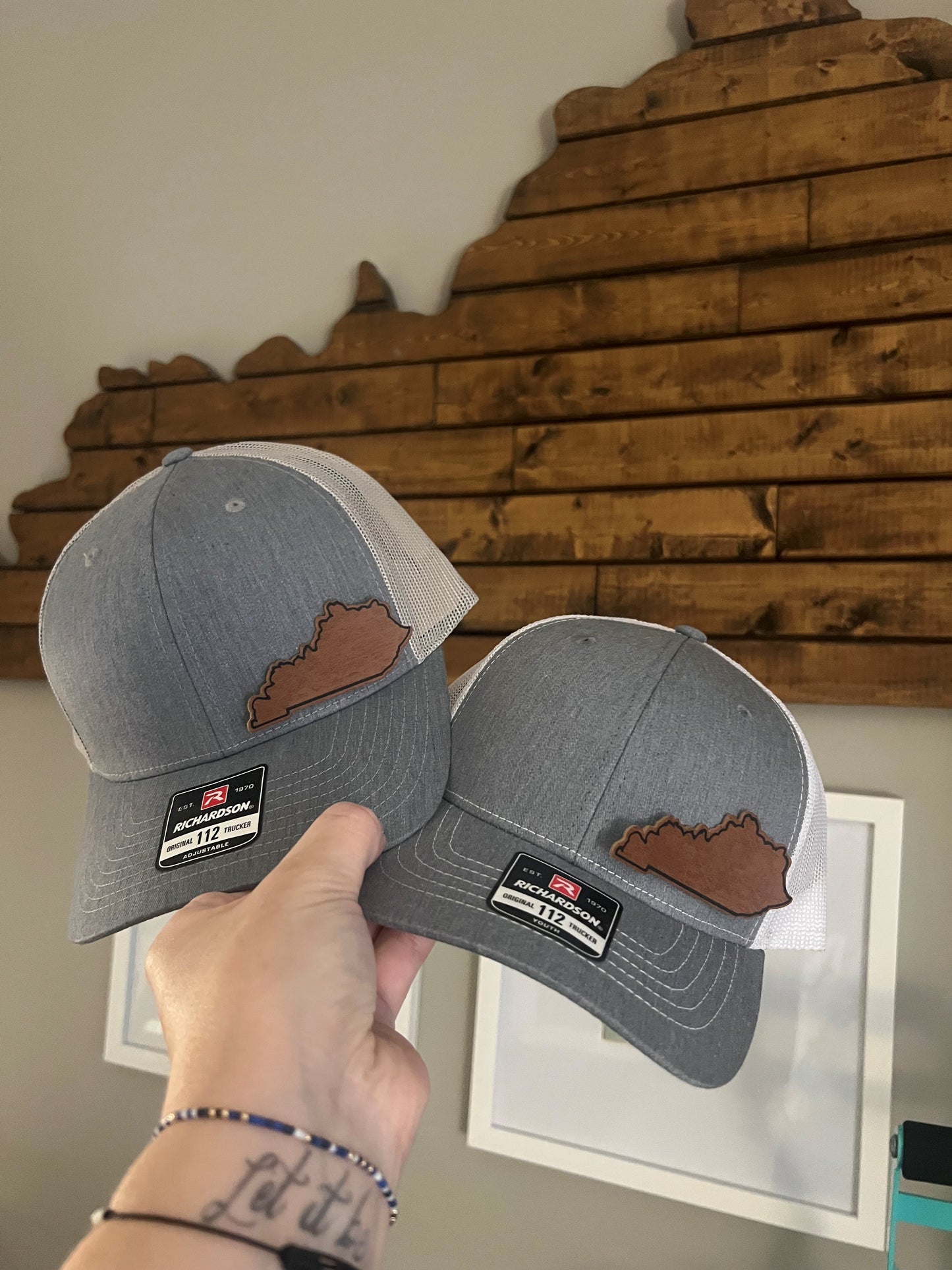 YOUTH Kentucky State Leather Patch Hat