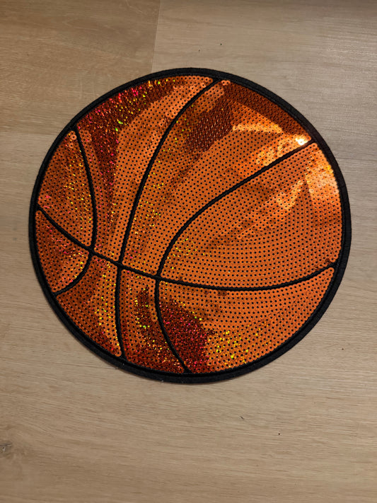 Basketball Sequin Patch