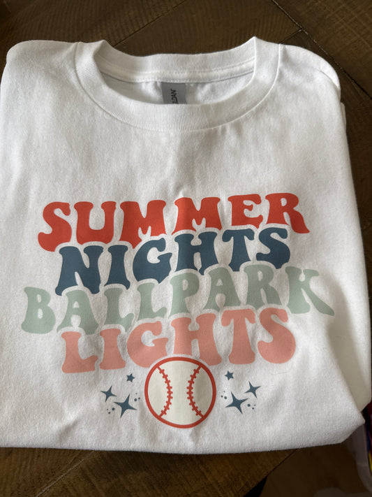 Summer Nights - White Tee