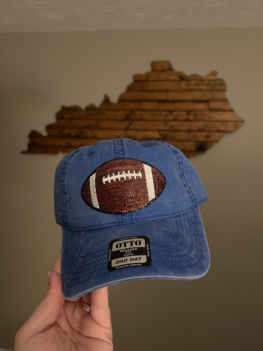 Football Sequin Patch Hat