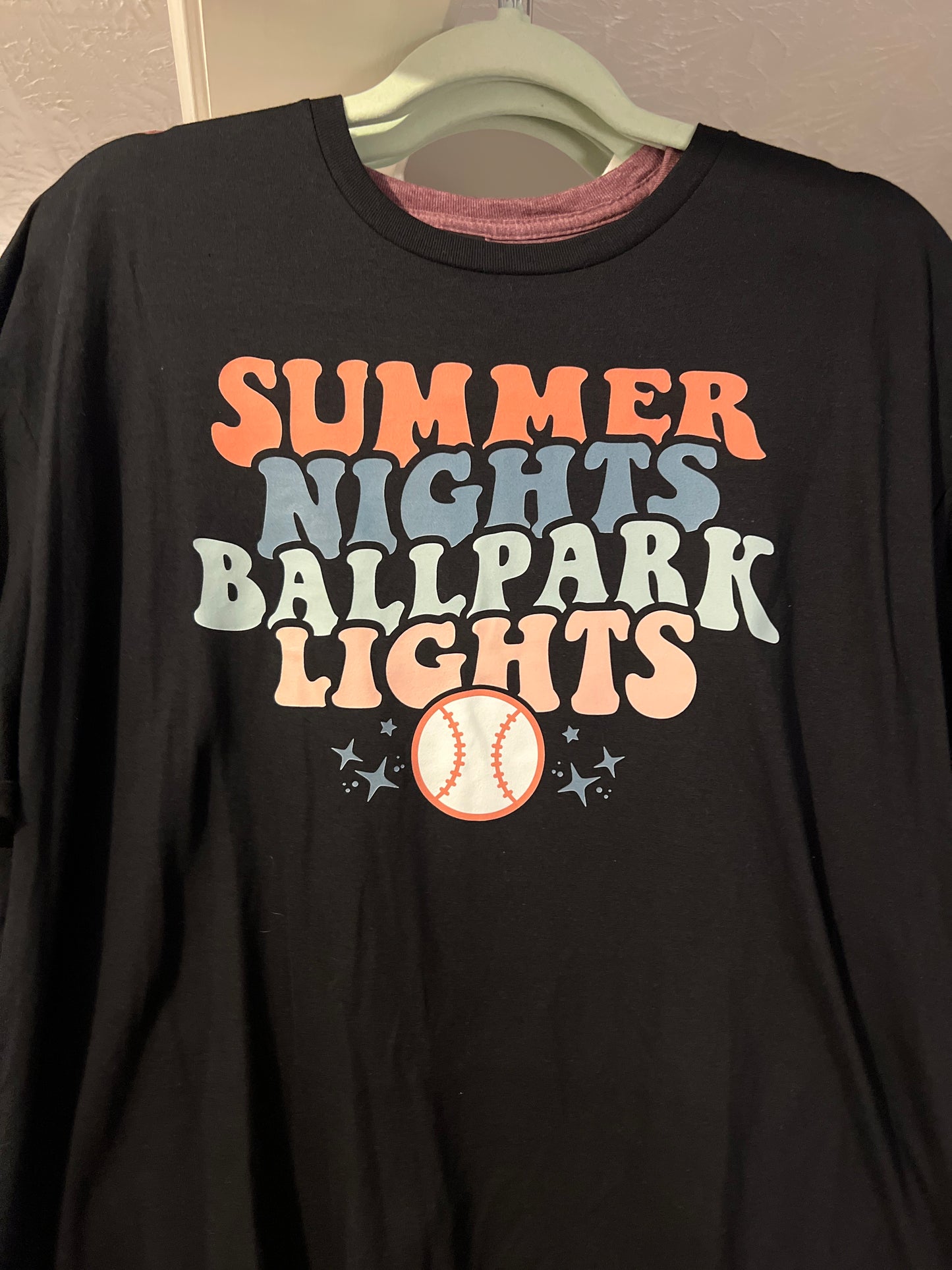 Summer Nights on Black tee