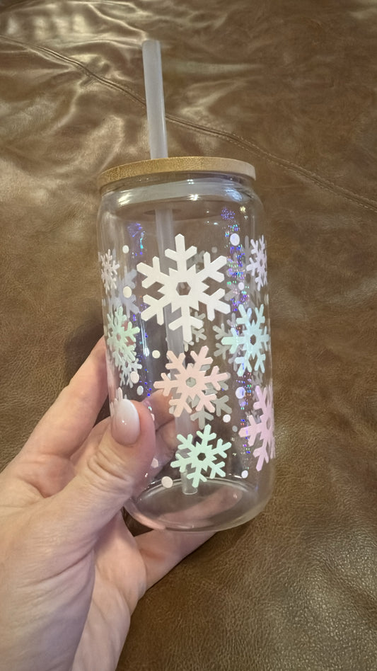Pastel Snowflakes Tumbler