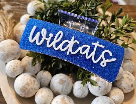 Wildcats Glitter claw clip