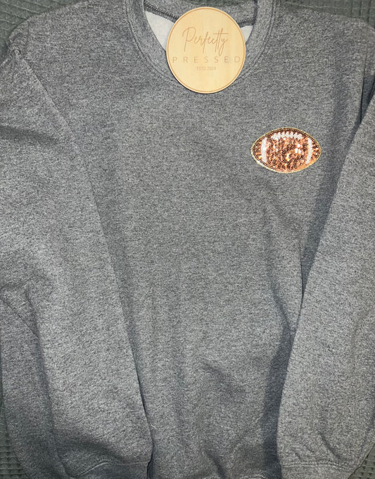 Sports Sequin Pocket Patch Sweatshirt