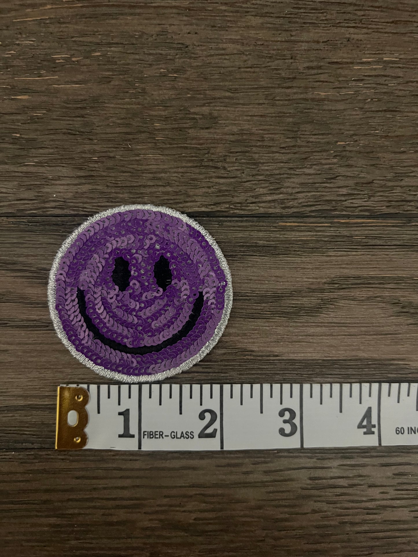 Smiley Sequin Patch